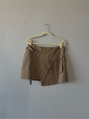 ASTR THE LABEL Women's Wrap Mini Skirt - Brown